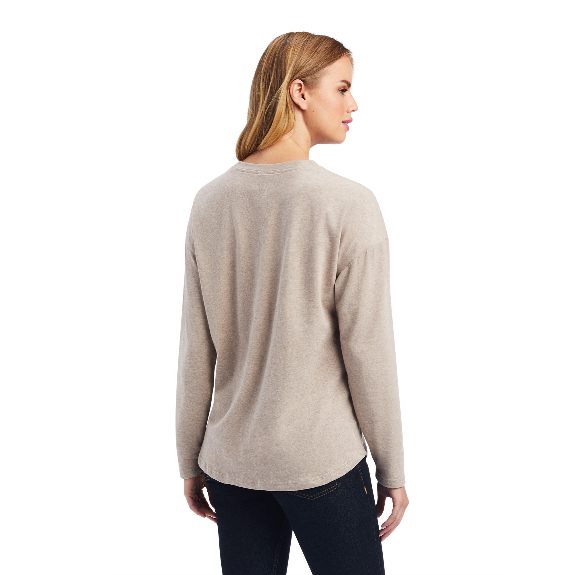 Saloon LS Top- Brown Oatmeal