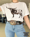 Christmas Lights Longhorn Tee or Crewneck