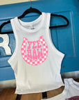 Yeehaw Horseshoe Cropped Tank
