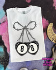 Barbed Wire Bow Tee or Crewneck