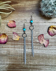 Turquoise heart and chic dangle