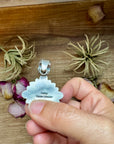 Flower Pendant with Sunderland Gold – Sterling Silver – Native Made by Charles Johnson