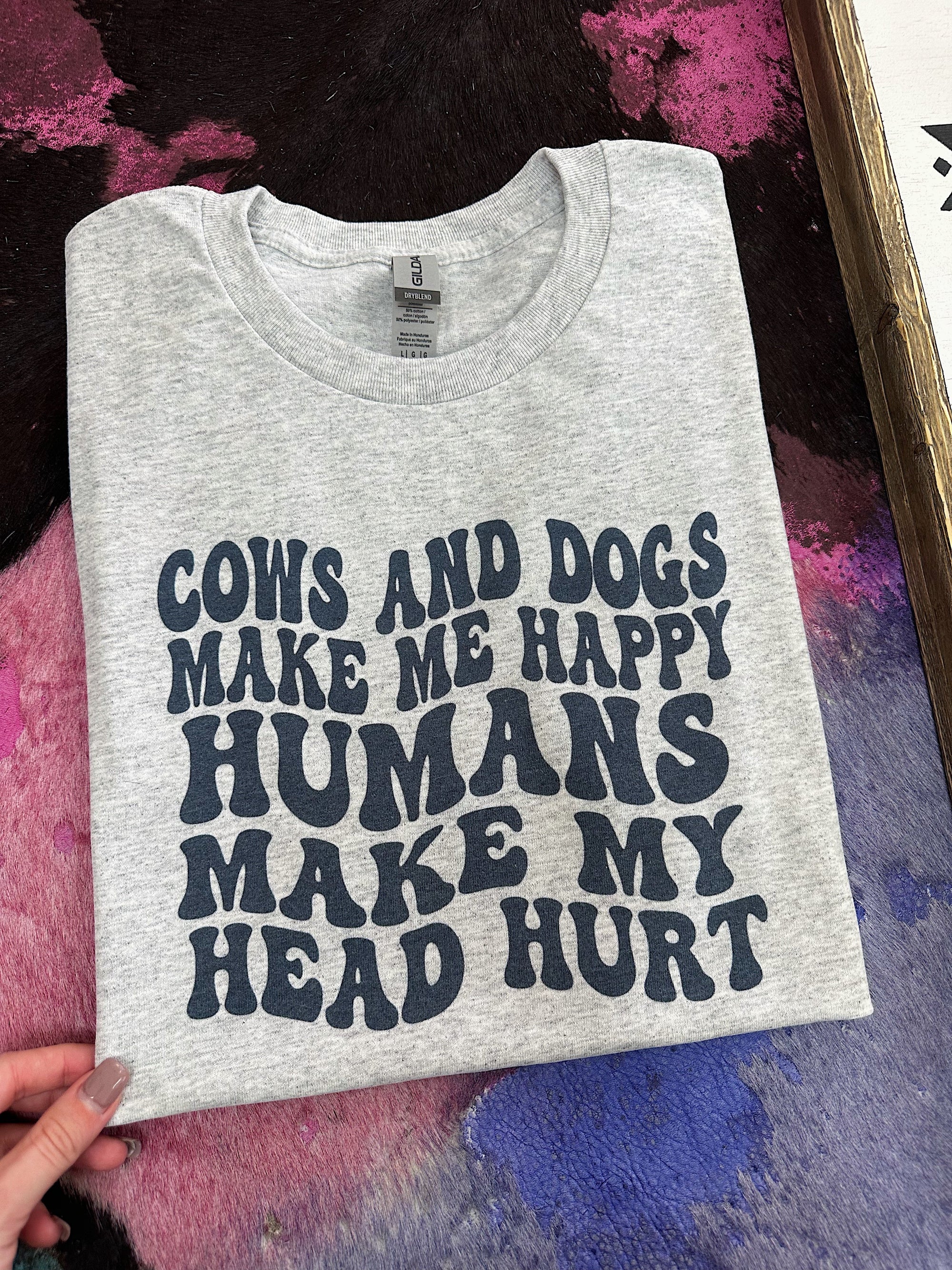 Cows &amp; Dogs TEE or CREWNECK