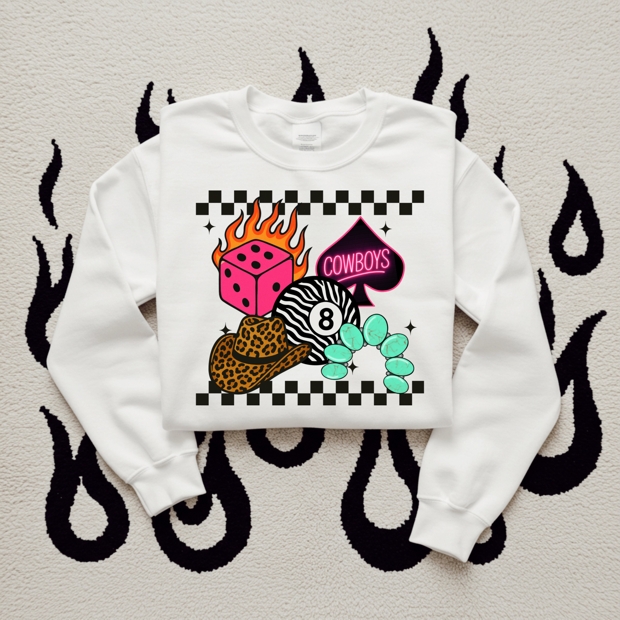 Cowboys Collage TEE or CREWNECK