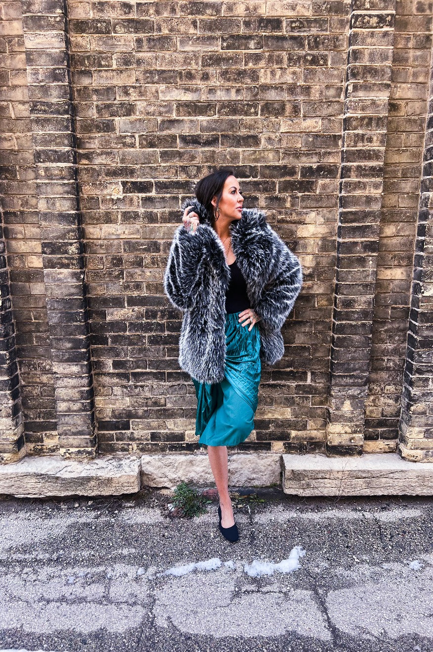 Mob Wife Faux Fur Coat