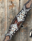 Dark Oil Cowhide Breastcollar 