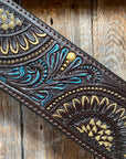 Dark Oil Floral Hand Painted Breastcollar 