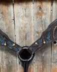 Dark Oil Floral Hand Painted Breastcollar 