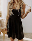 Black Velvet Tennis dress