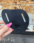 Gambler Tooled Leather Knife Sheath
