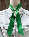 Green Western Skinny Mini Wild Rag Scarf / Cowgirl Necktie  