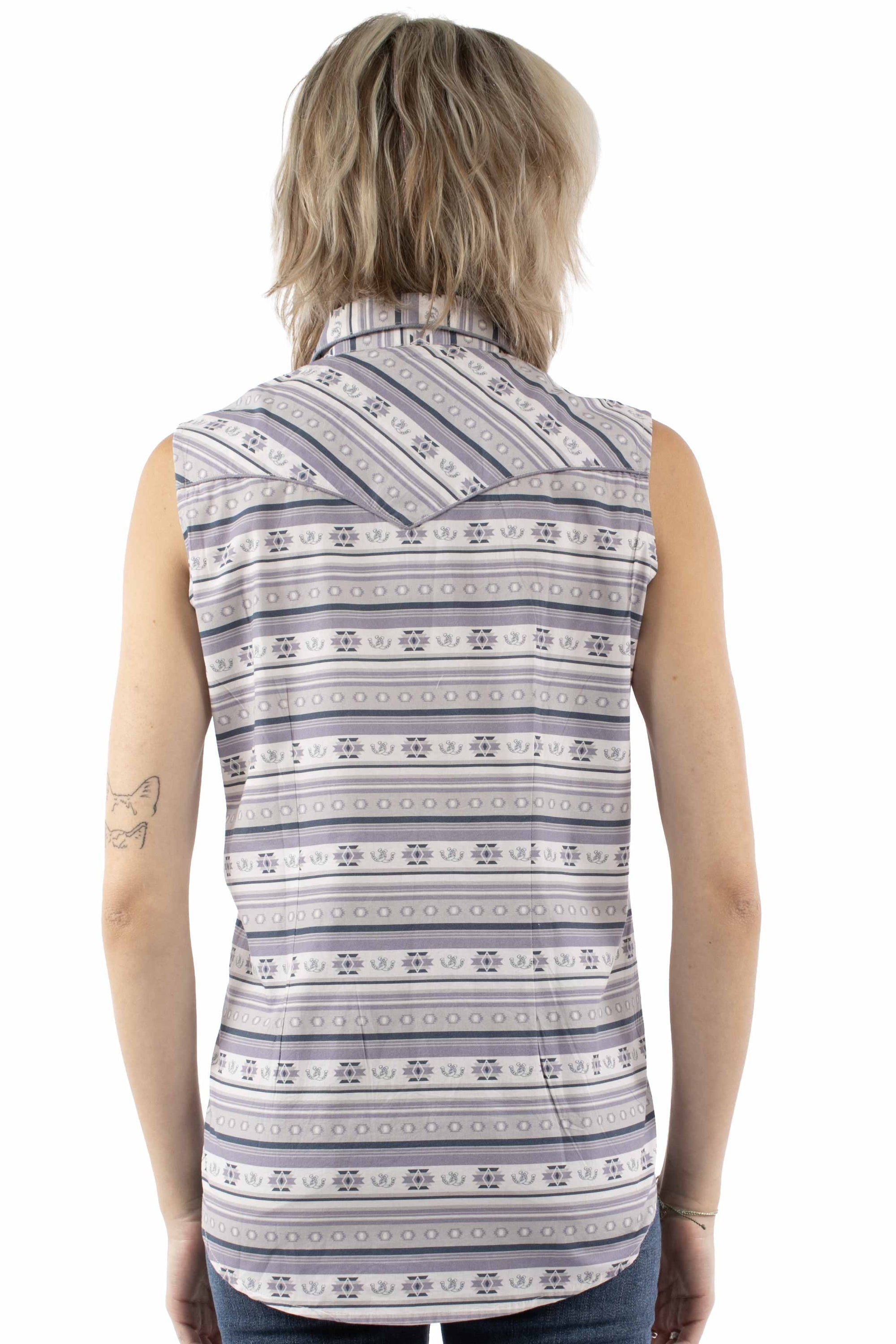 Sleeveless Top Southwest Print - HC1005
