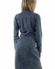 Heart Pocket Denim Dress - HC1011