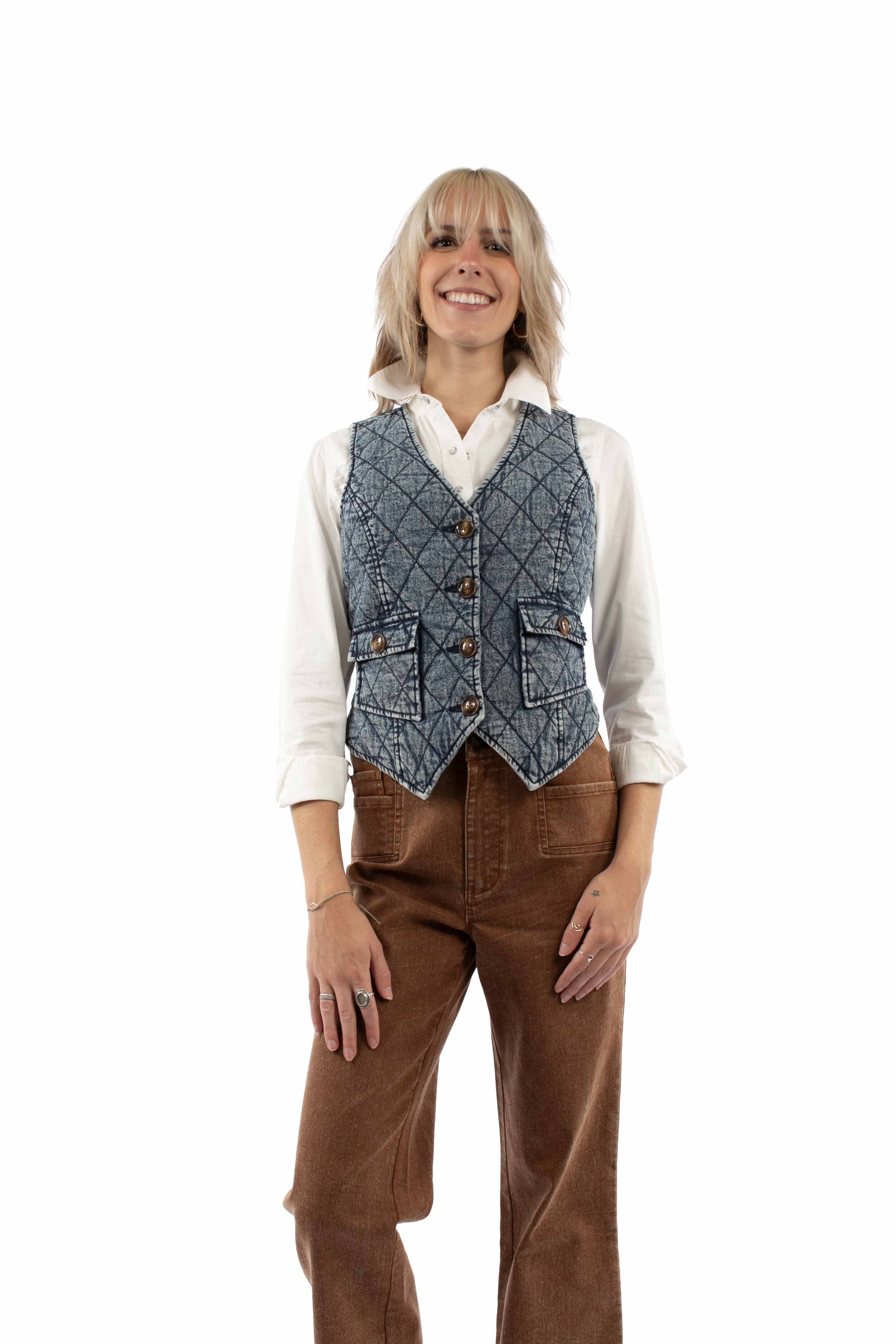 Scully Leather Quilted Vest