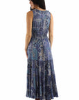 Paisley Floral Rayon Dress With Sleeves