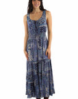 Paisley Floral Rayon Dress With Sleeves