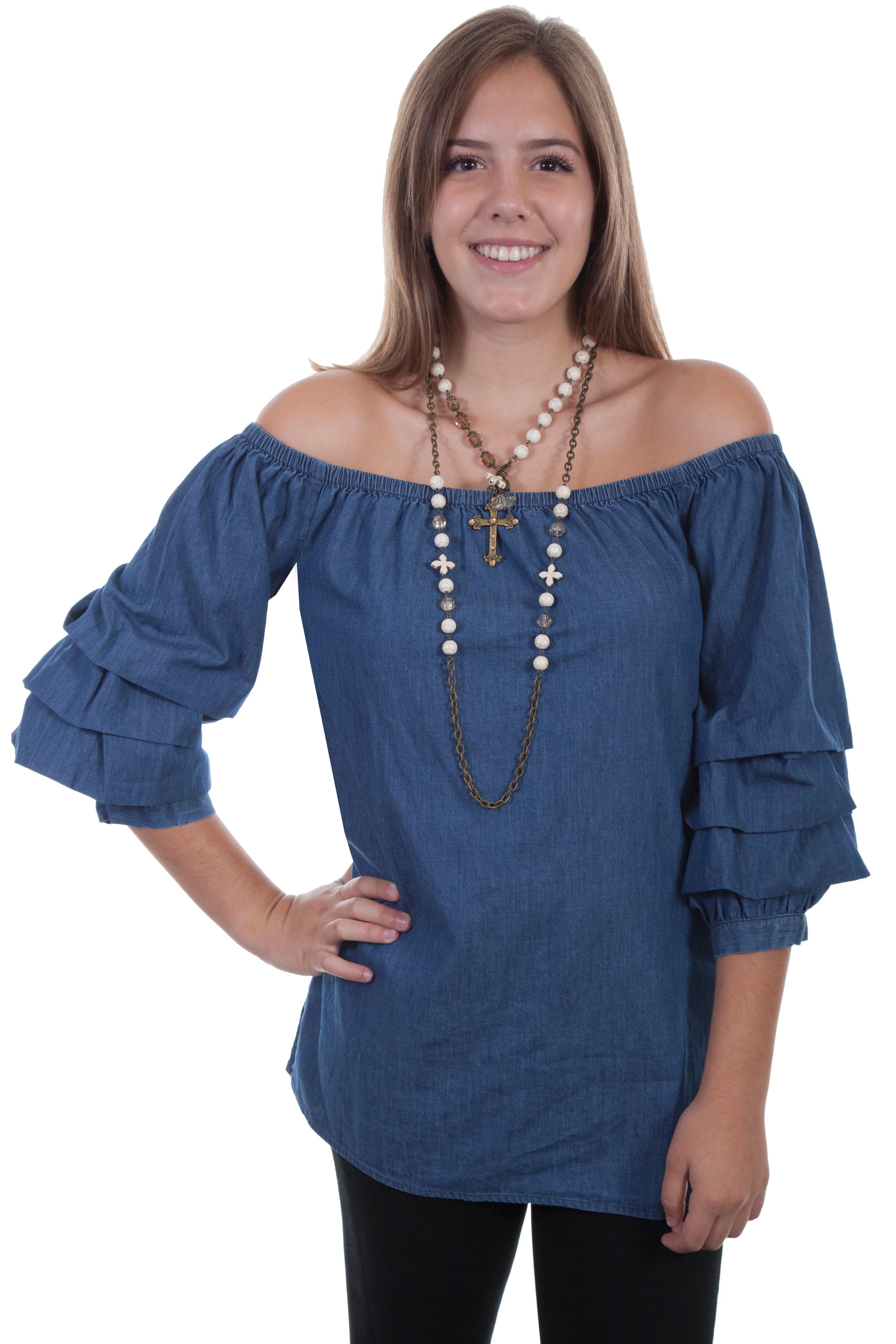 Cabbage Sleeve Blouse - HC350