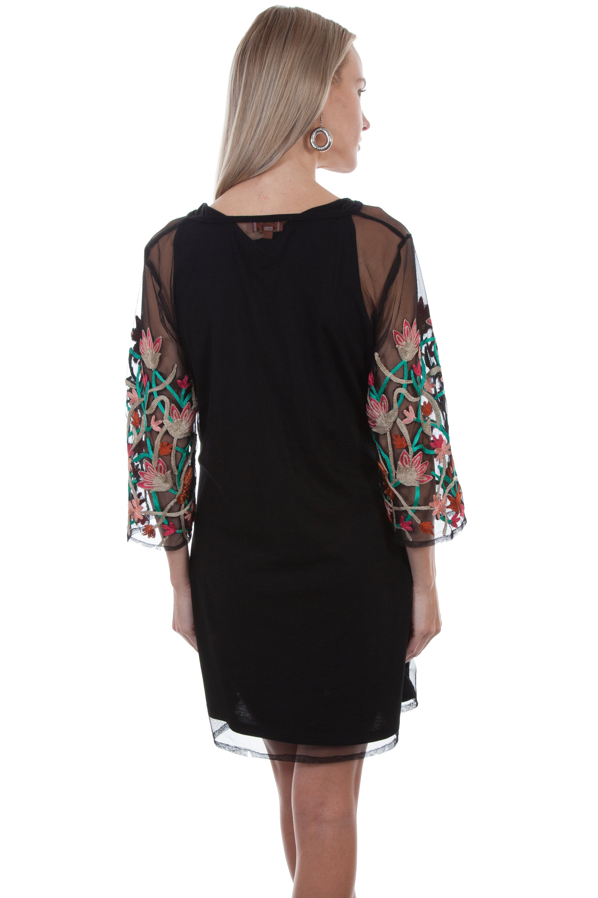 2 Pc Mesh Emb. Dress W/tank Liner - HC415