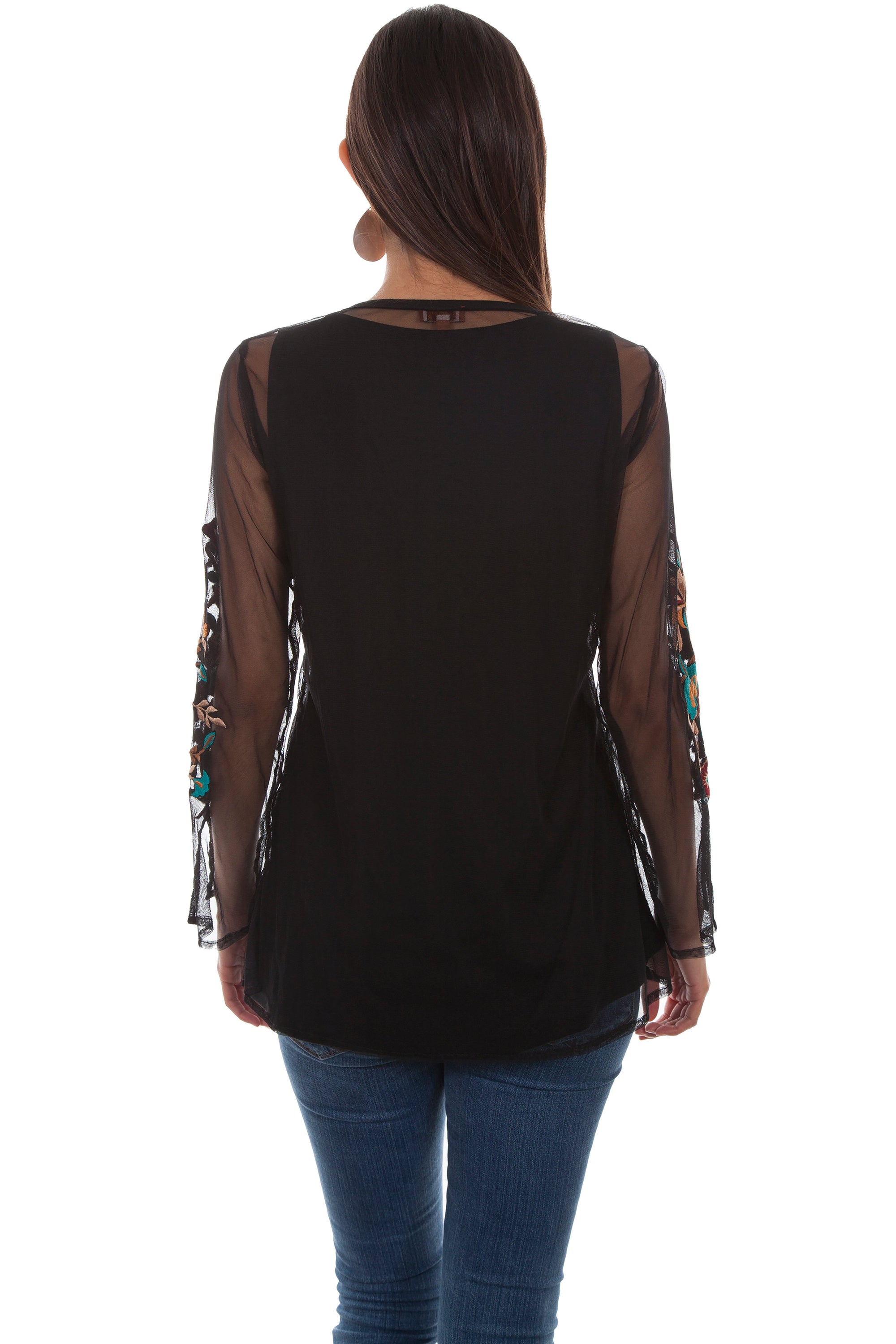 Mesh Emb. Tunic W/tank - HC499