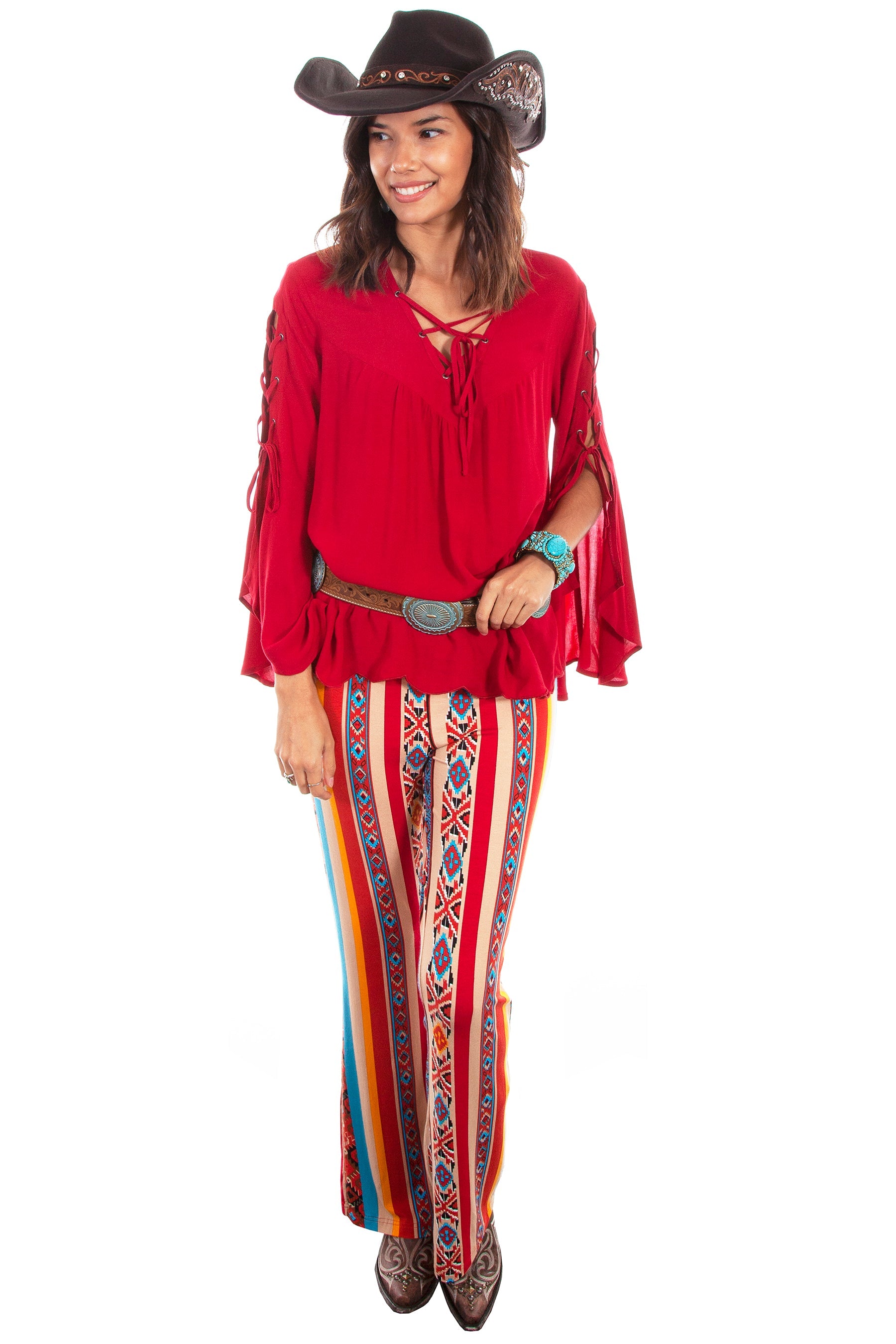 Serape Bell Bottom Pant - HC561