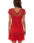 Cap Sleeves Lace Dress - HC581