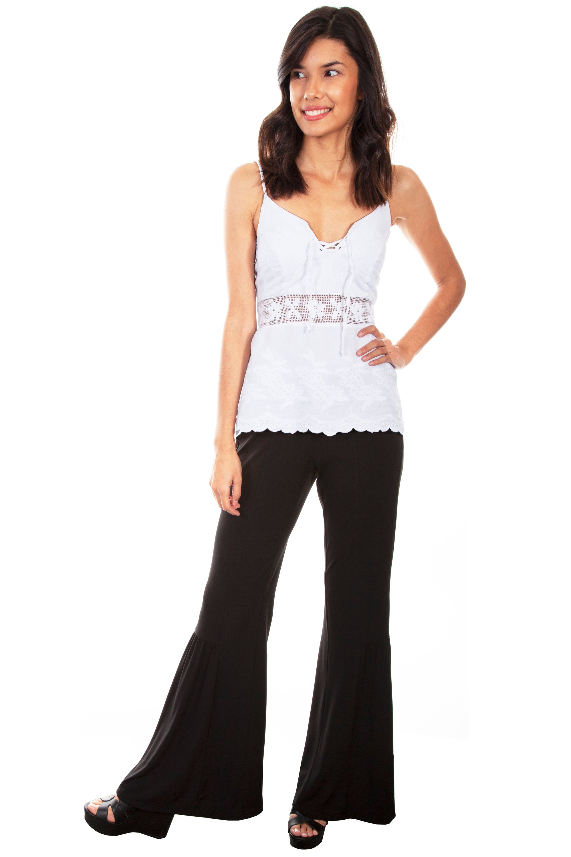 Bell Bottom Pull Up Pant - HC585