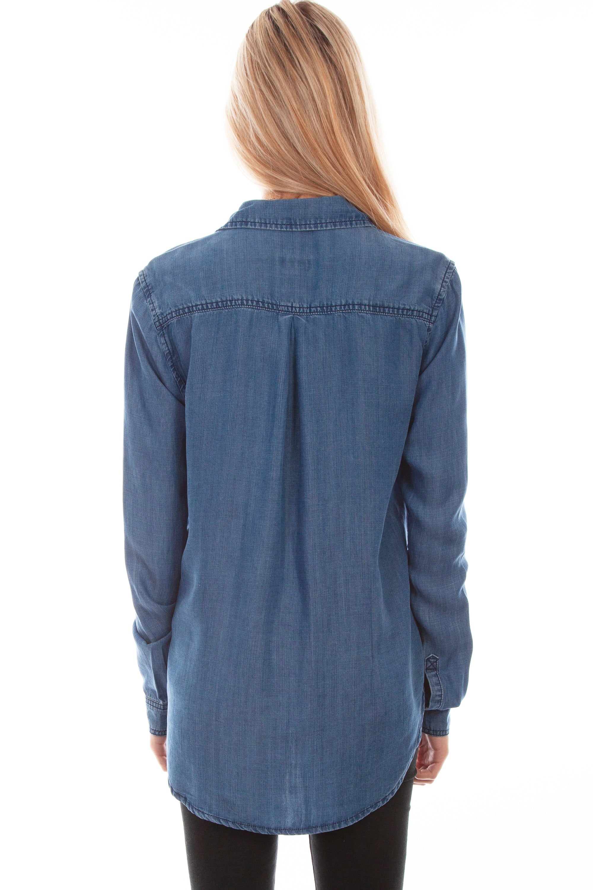 Fringe Button Down Blouse - HC641
