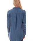 Fringe Button Down Blouse - HC641