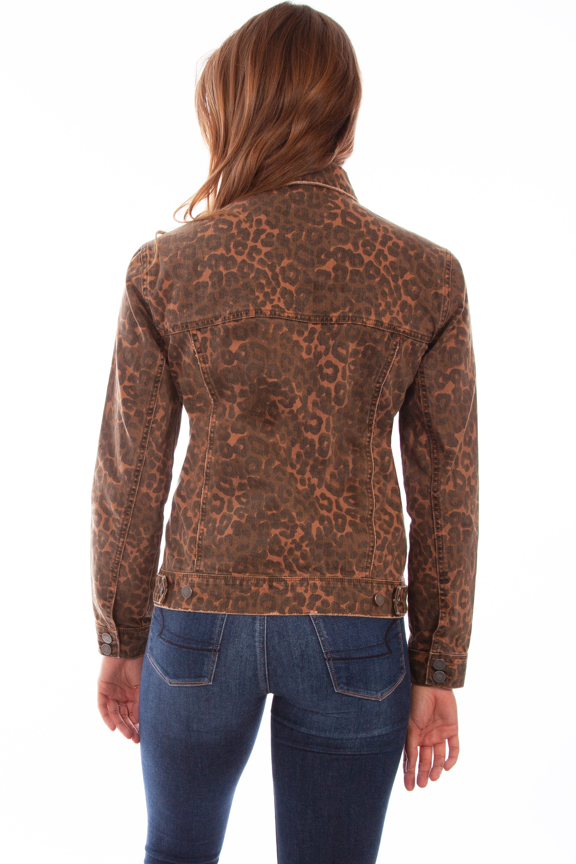 Leopard Denim Jacket - HC642
