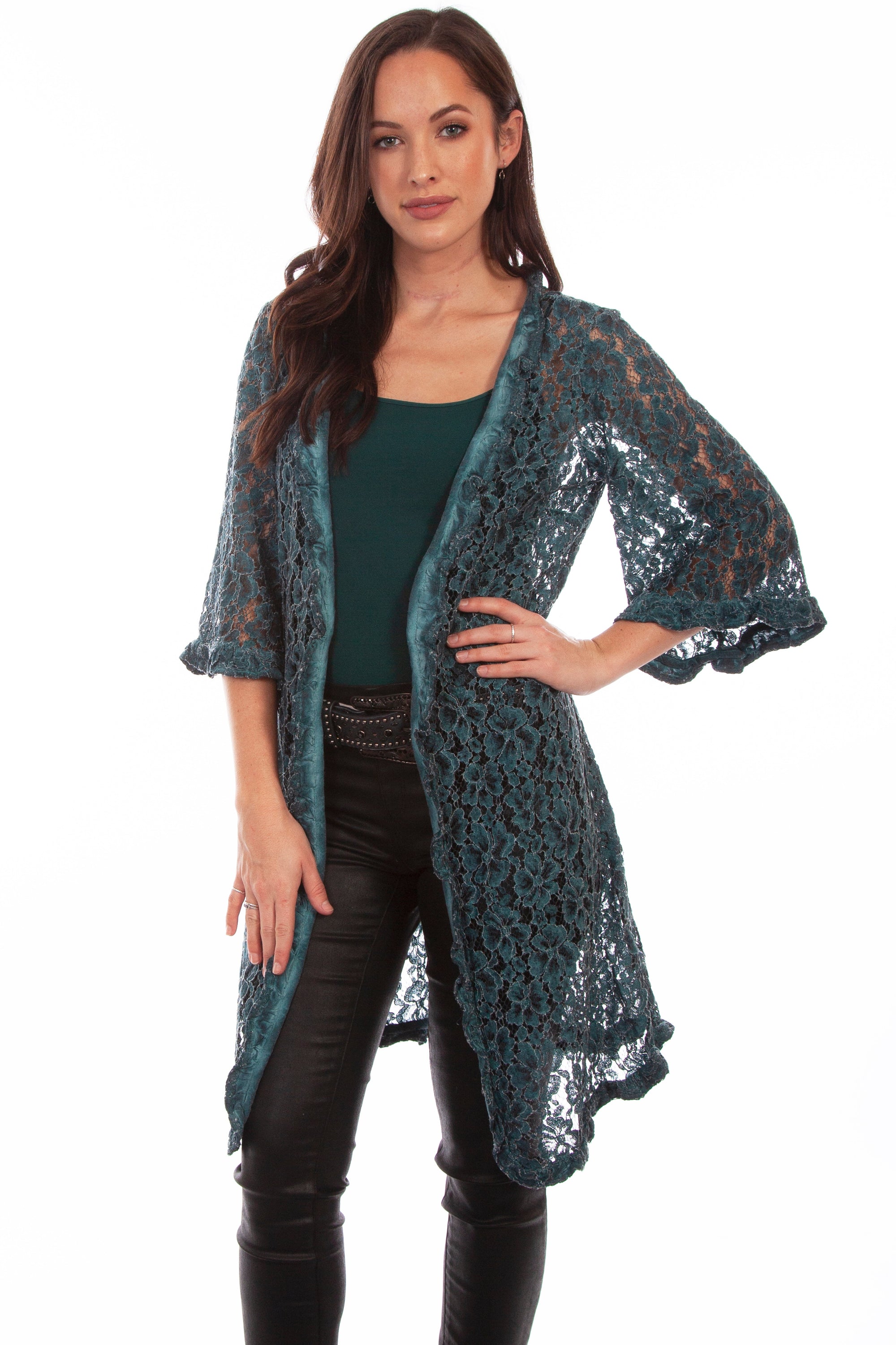 Floral Lace Cardigan - HC643