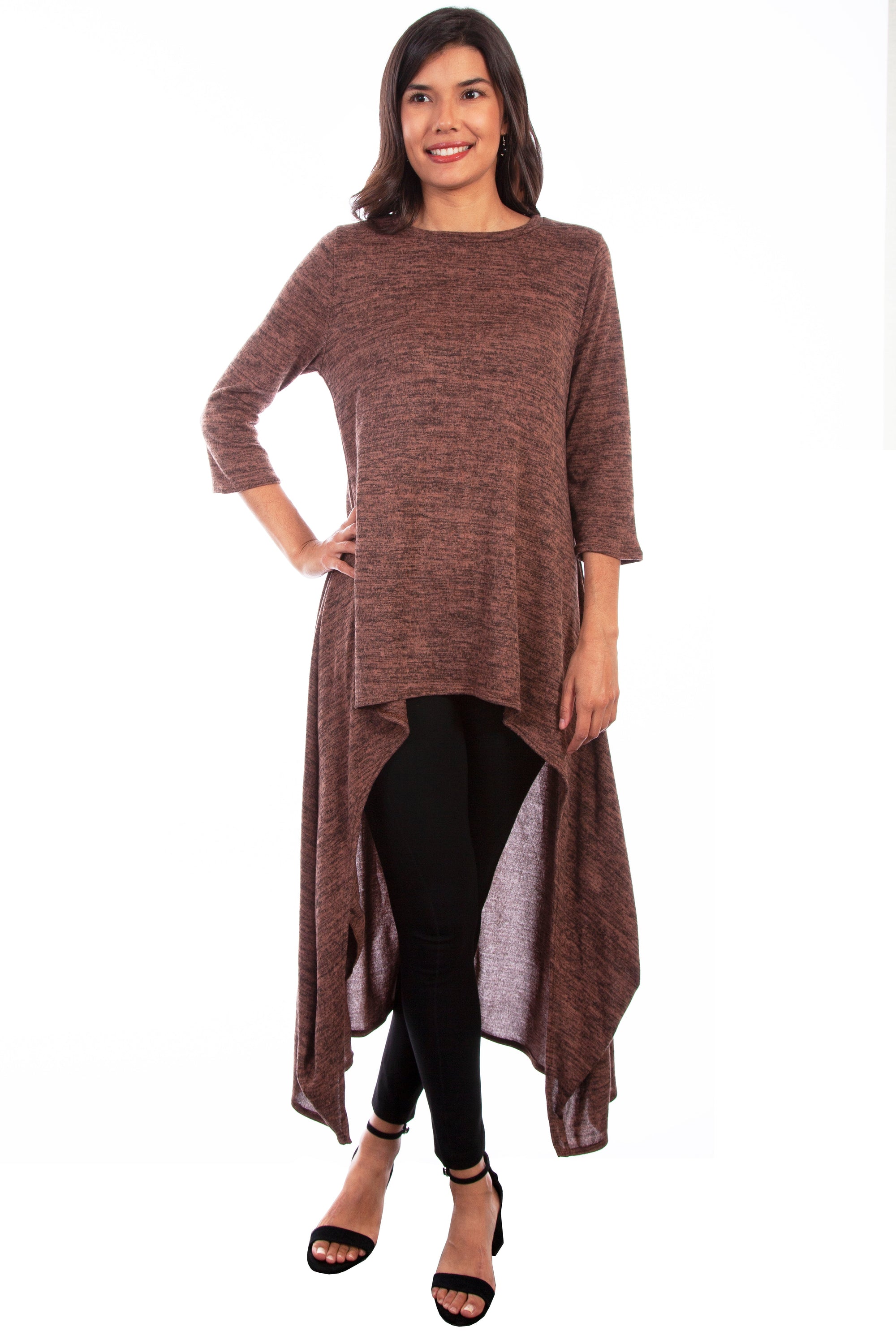Hi/lo Drape Pull Over Top - HC644
