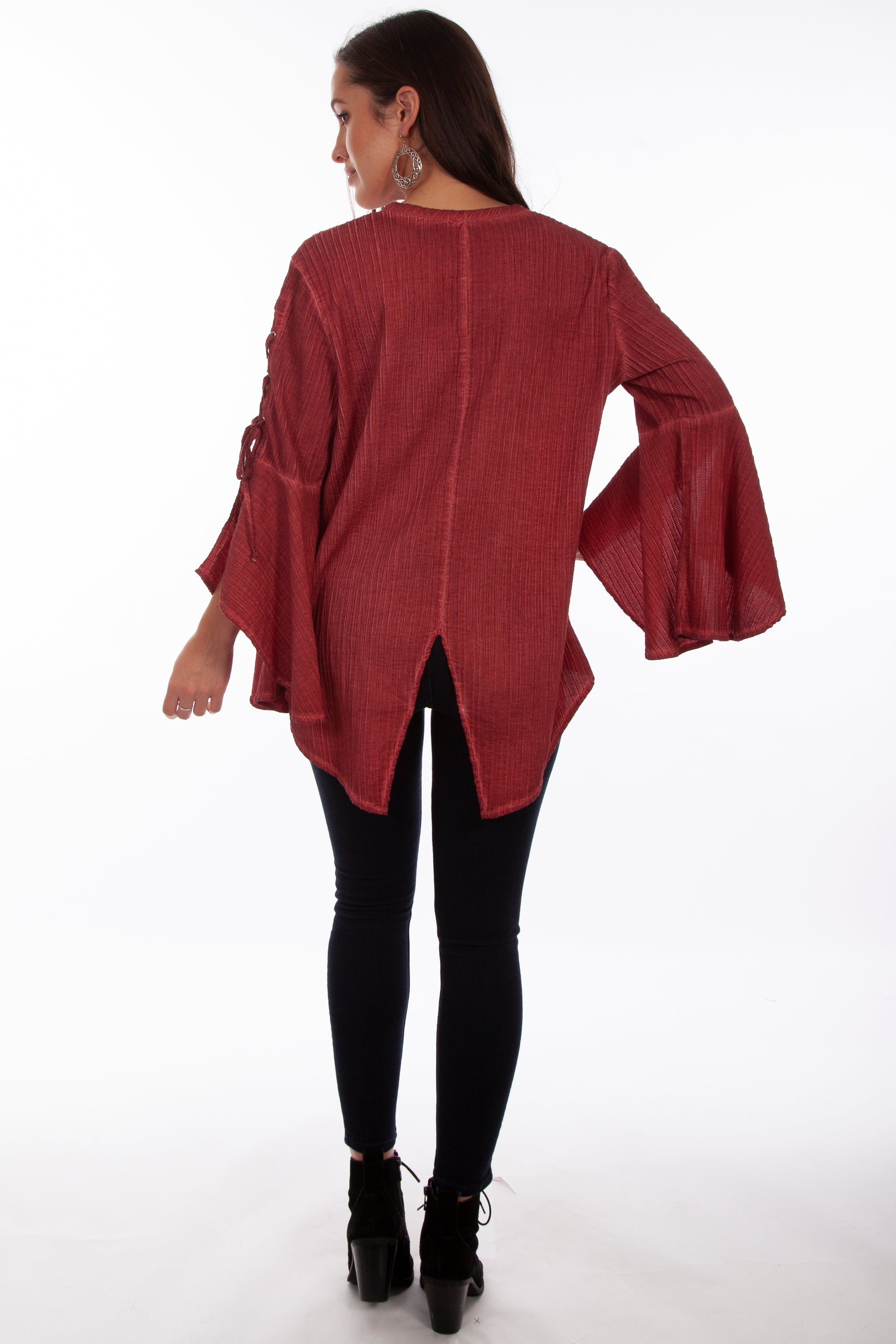 Tunic W/lace Up Sleeves - HC683