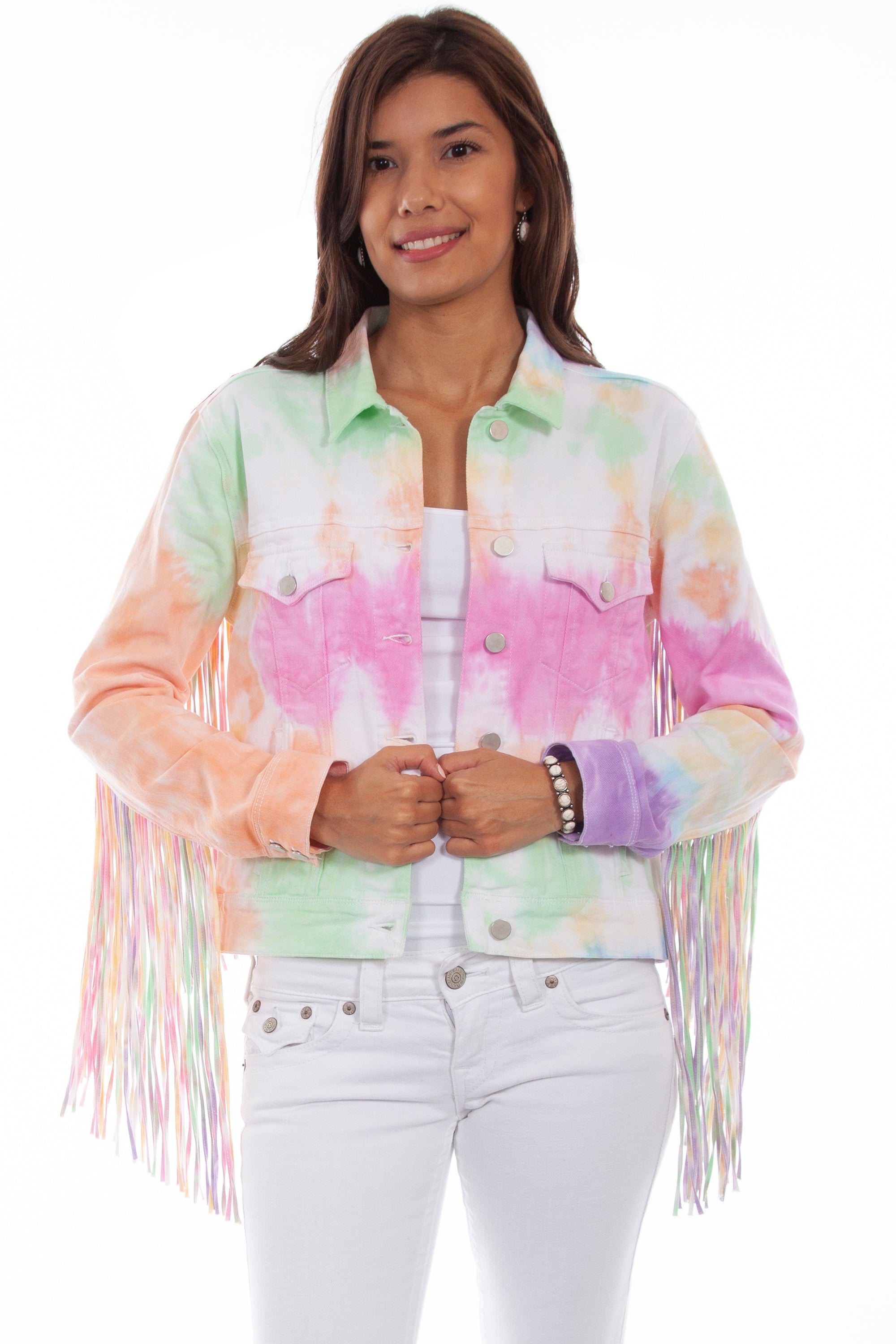 Tie Dye Jacket W/fringe - HC688