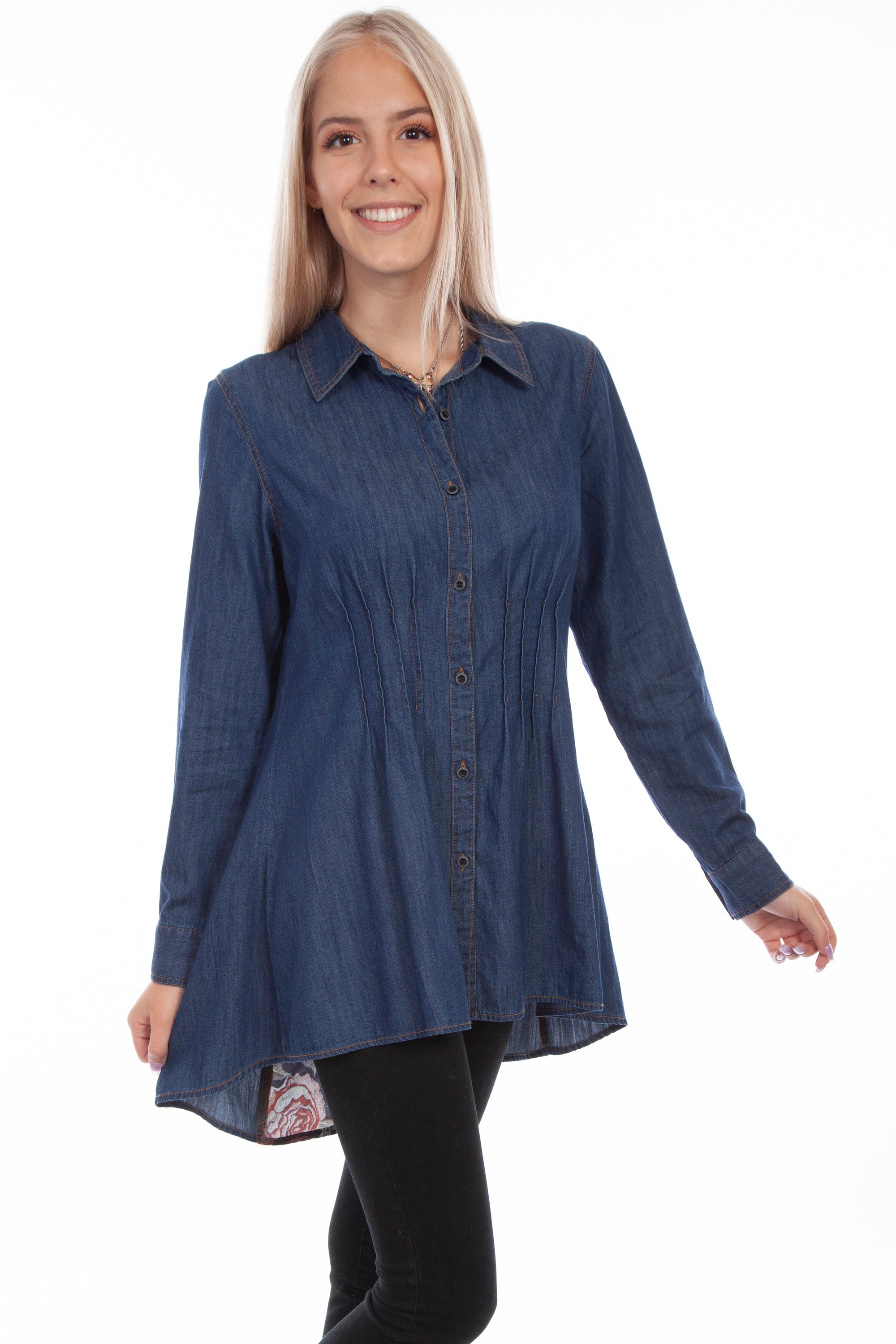 Burn Out Back Tunic - HC743