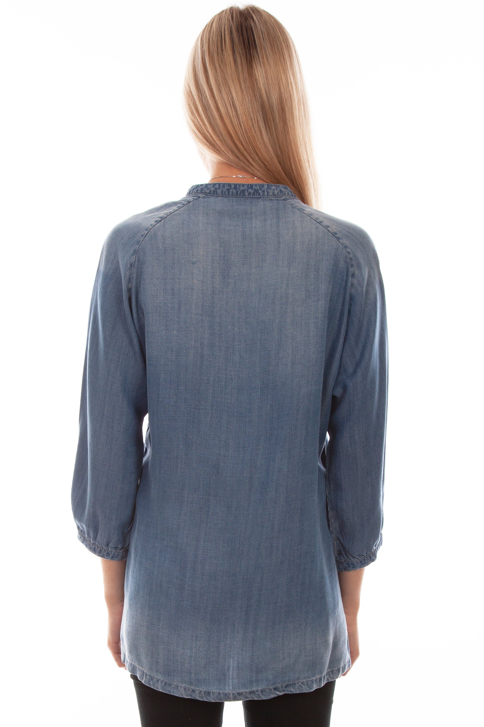 Embroidered Tencel Blouse - HC777