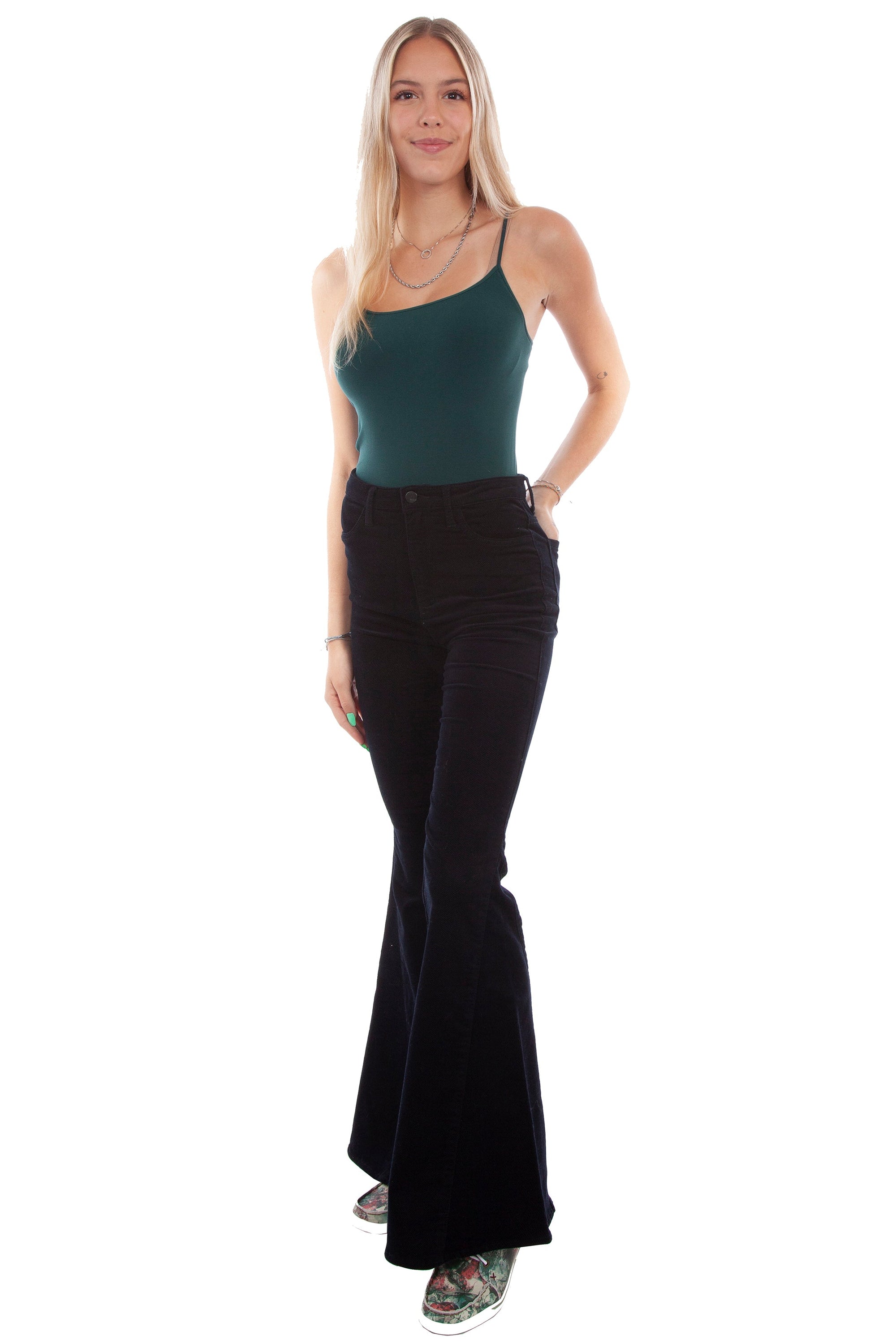 Corduroy Bell Bottom Pants - HC783