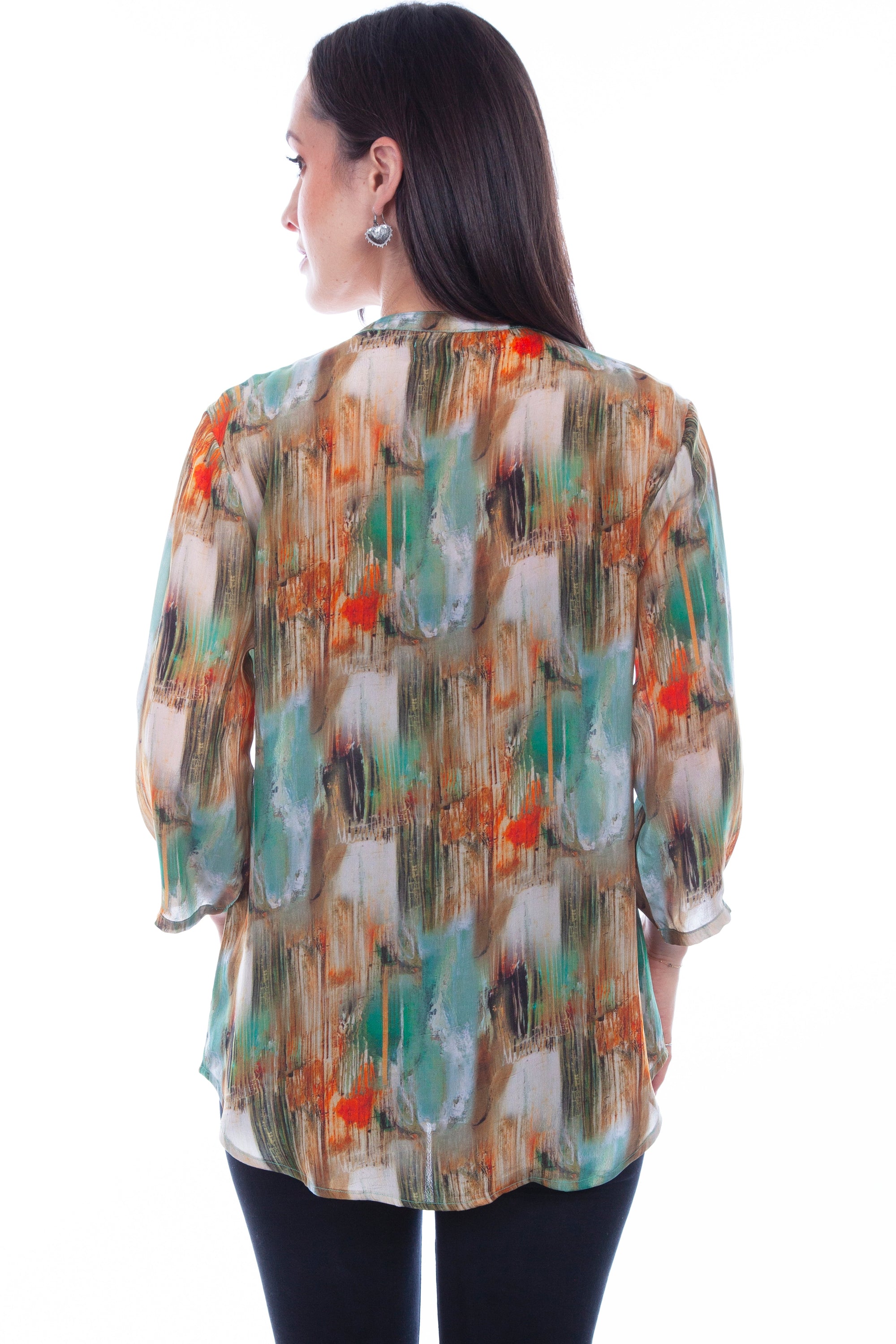 Multi Color Print Blouse - HC804