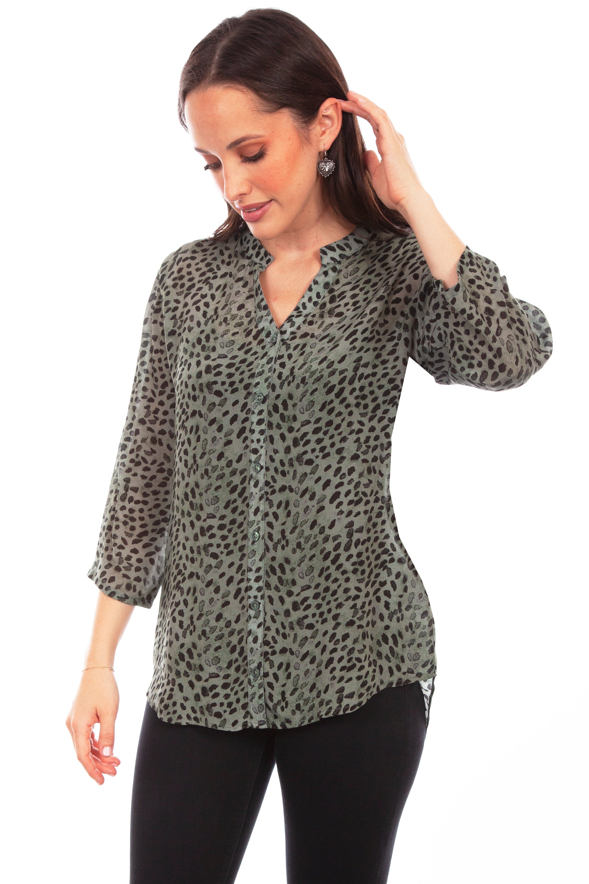 Leopard Print Blouse - HC805