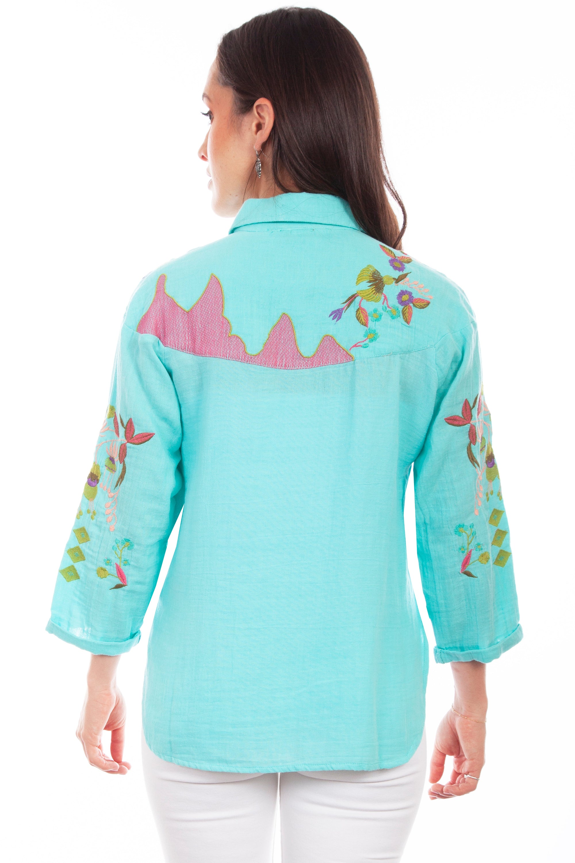 Double Gauze Emb. Blouse - HC823