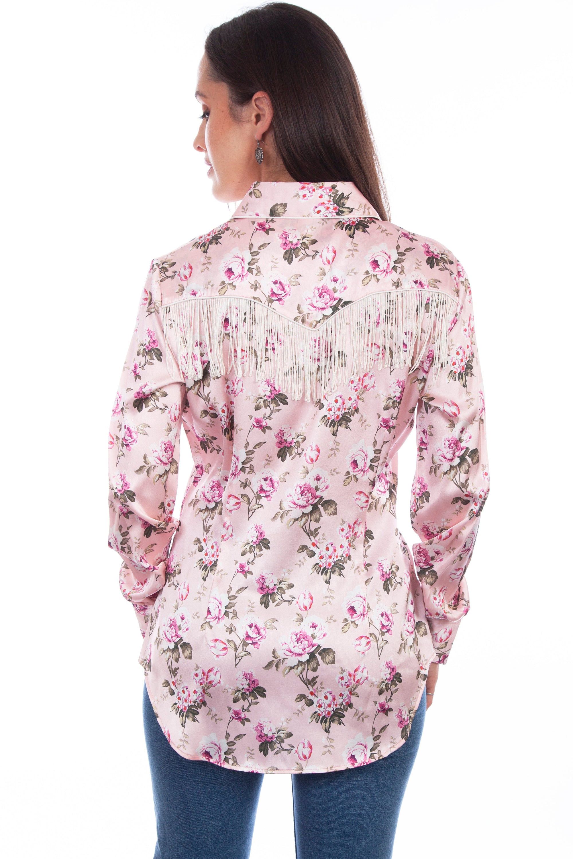 Rose Blouse W/fringe - HC827