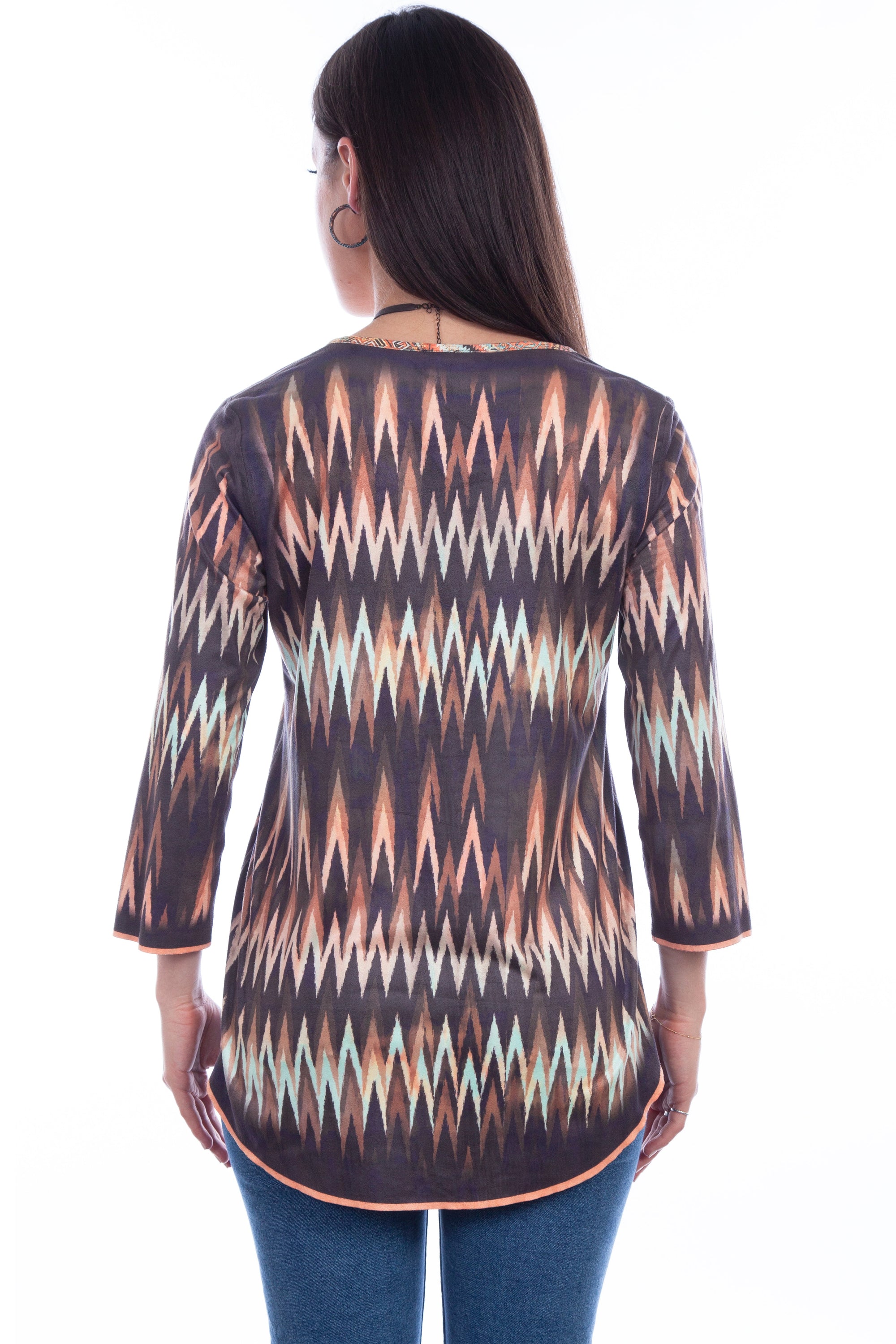 Microfiber Print Reversible Top - HC830