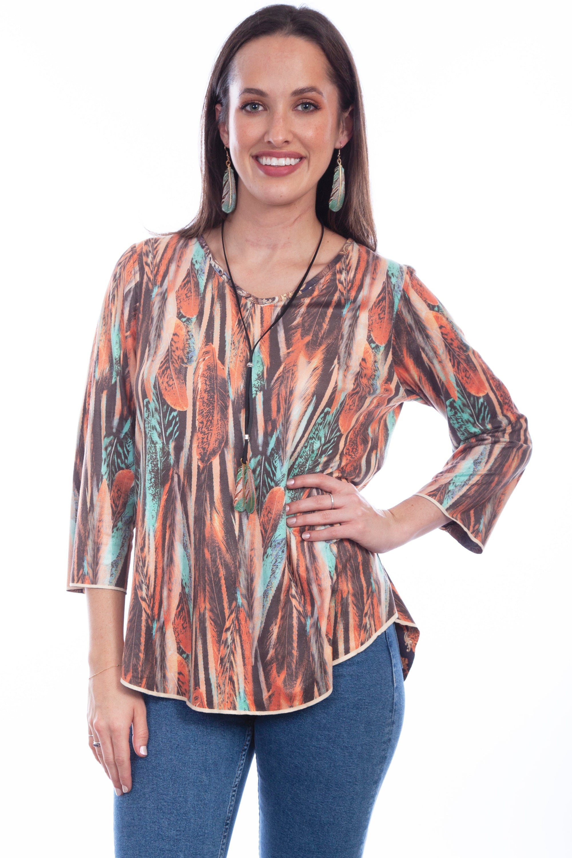 Microfiber Print Reversible Top - HC832