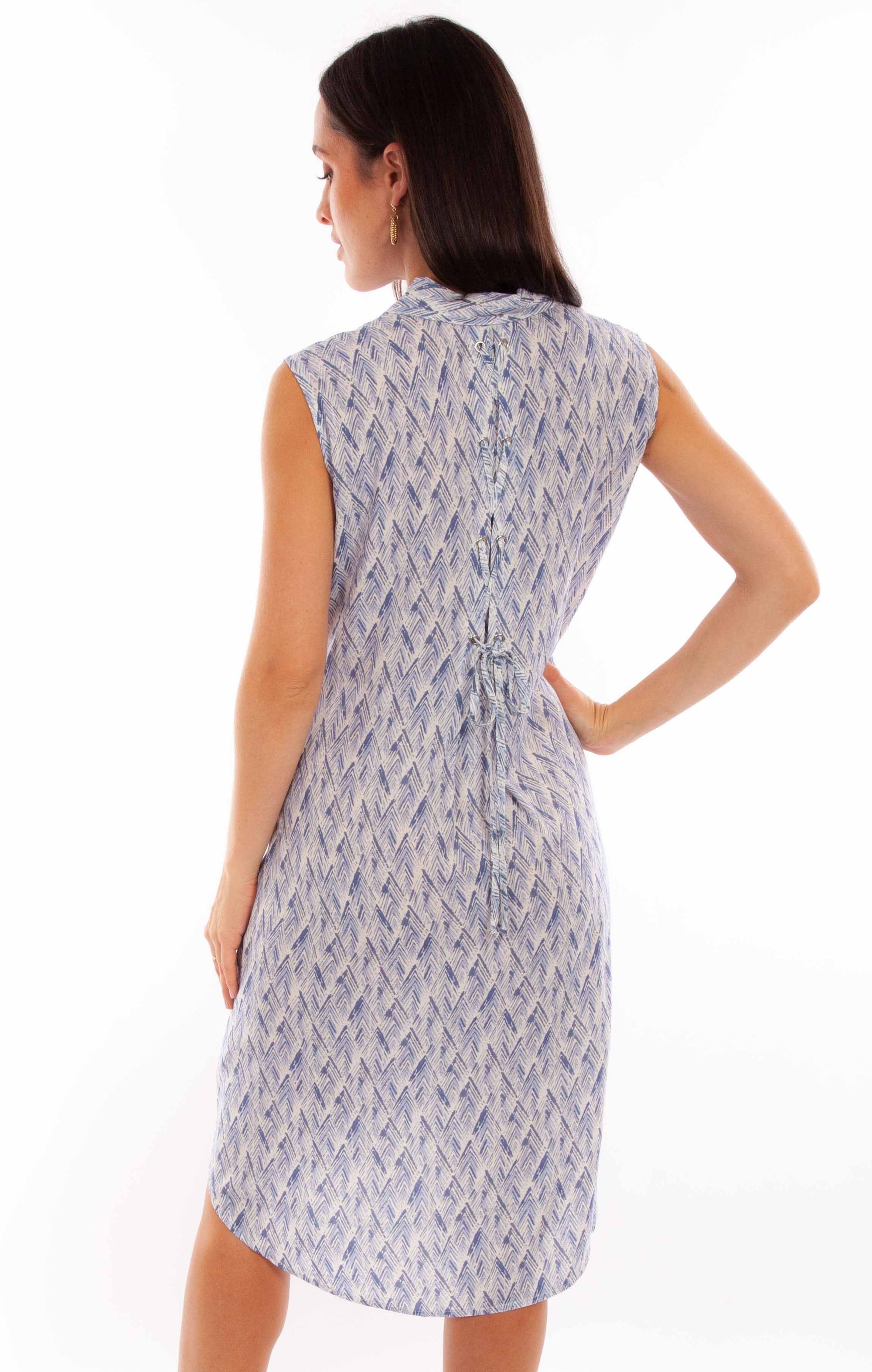 Lace Up Back Dress - HC858