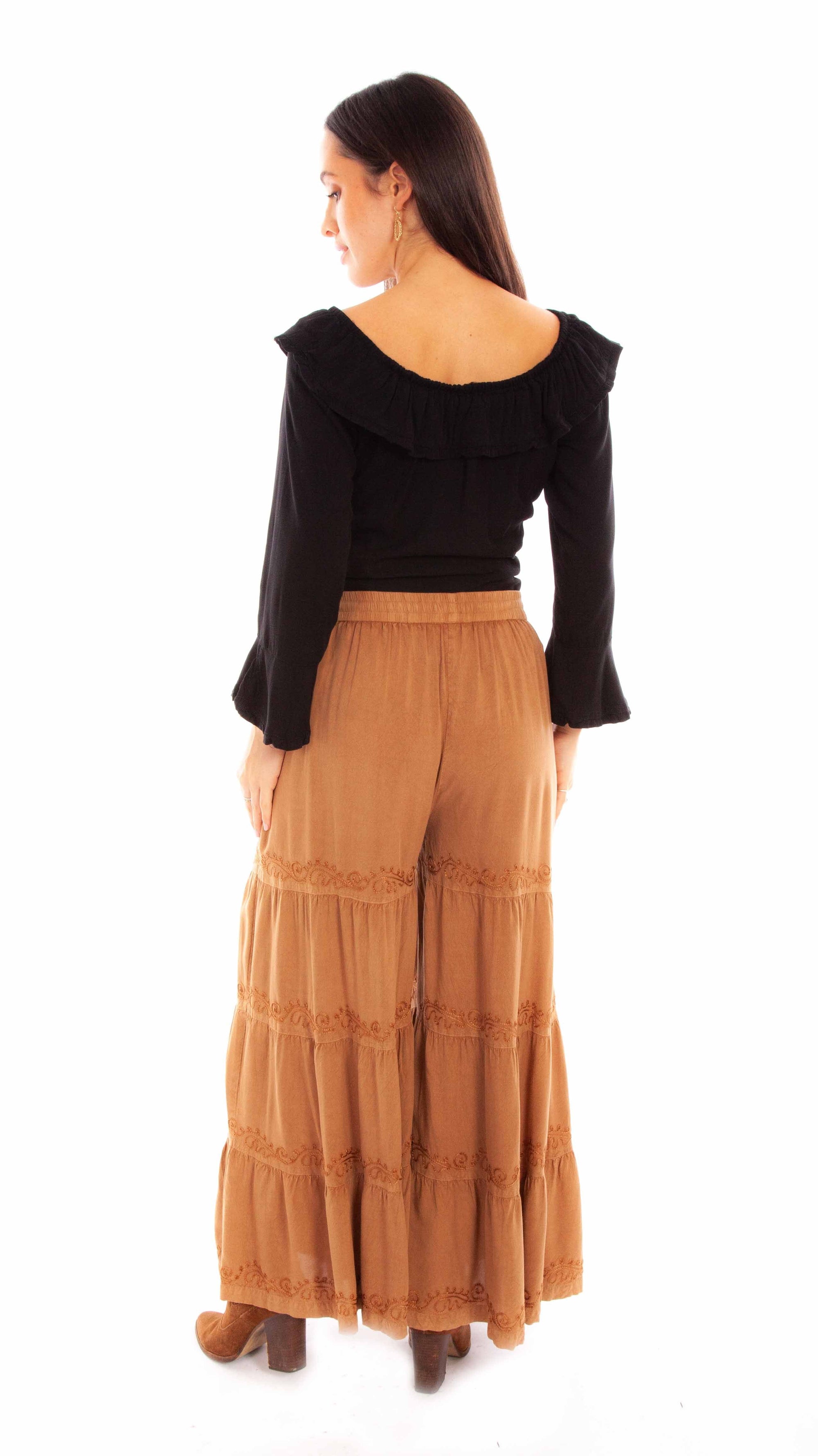 Rayon Palazzo Pants W/pockets - HC867