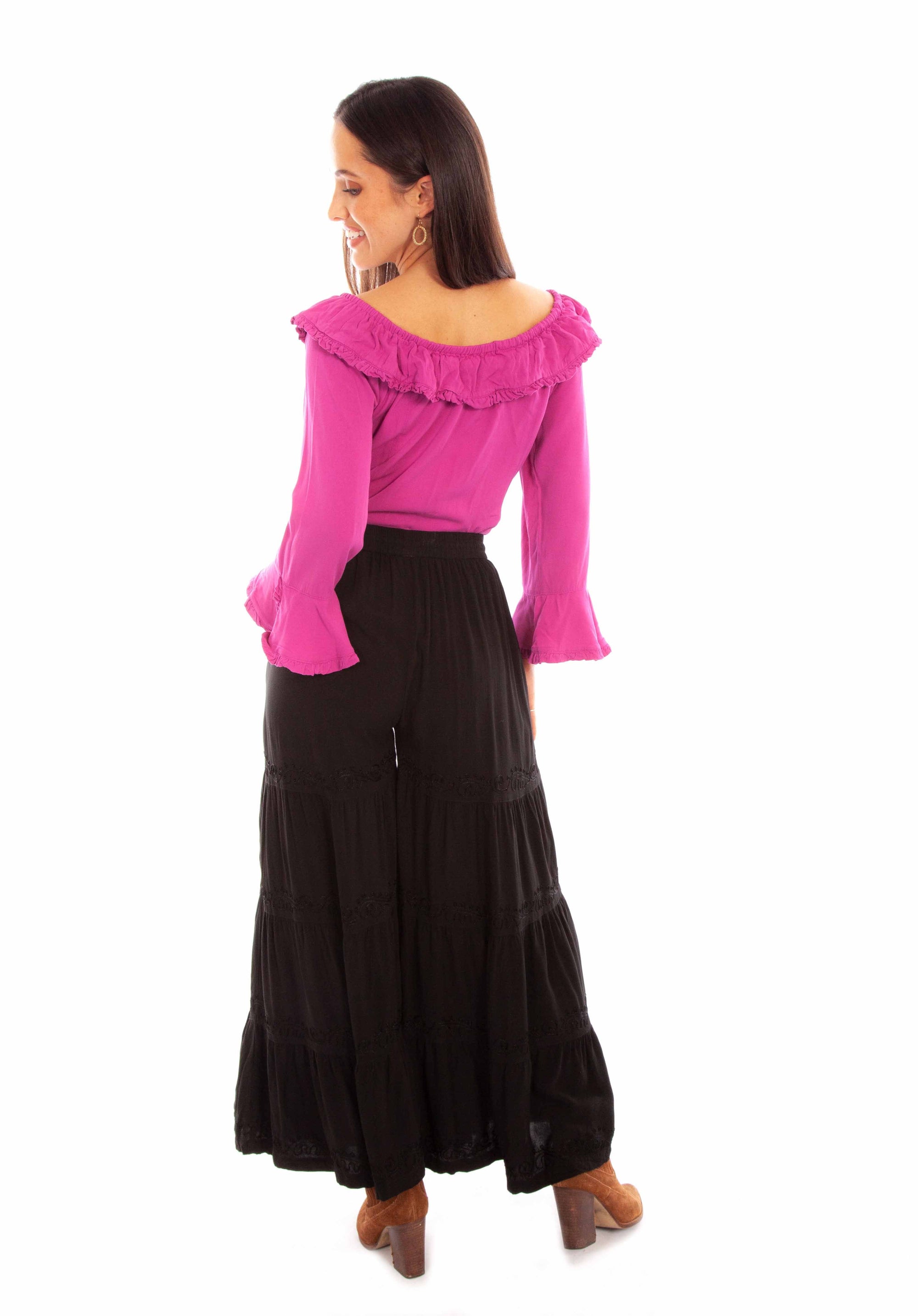 Rayon Palazzo Pants W/pockets - HC867