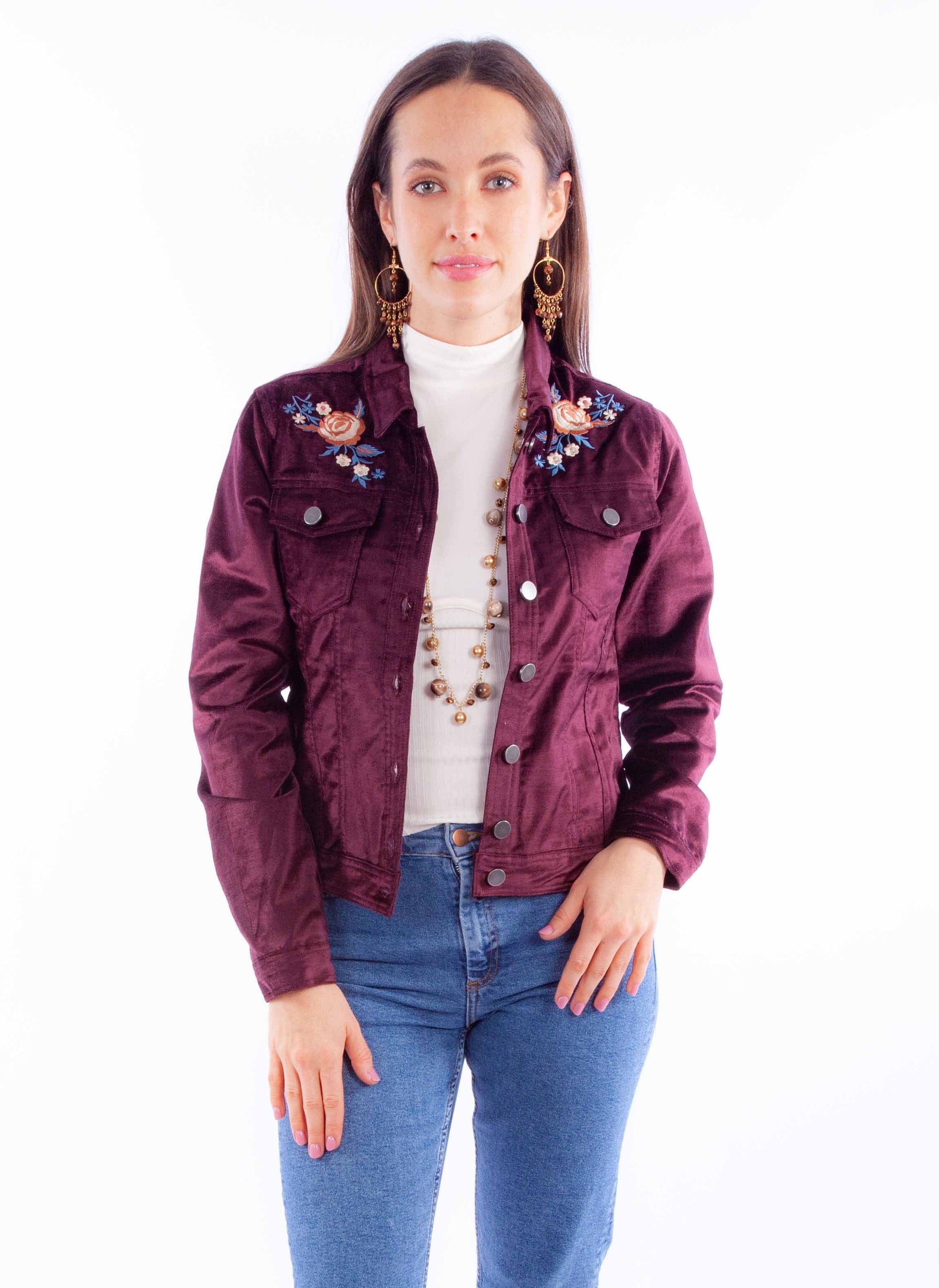 Velvet Jacket W/emb. - HC900