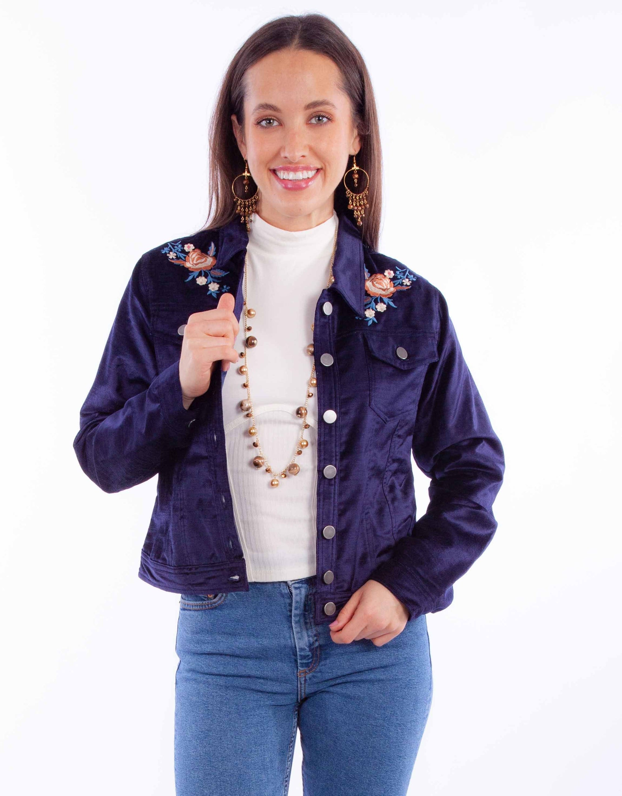 Velvet Jacket W/emb. - HC900