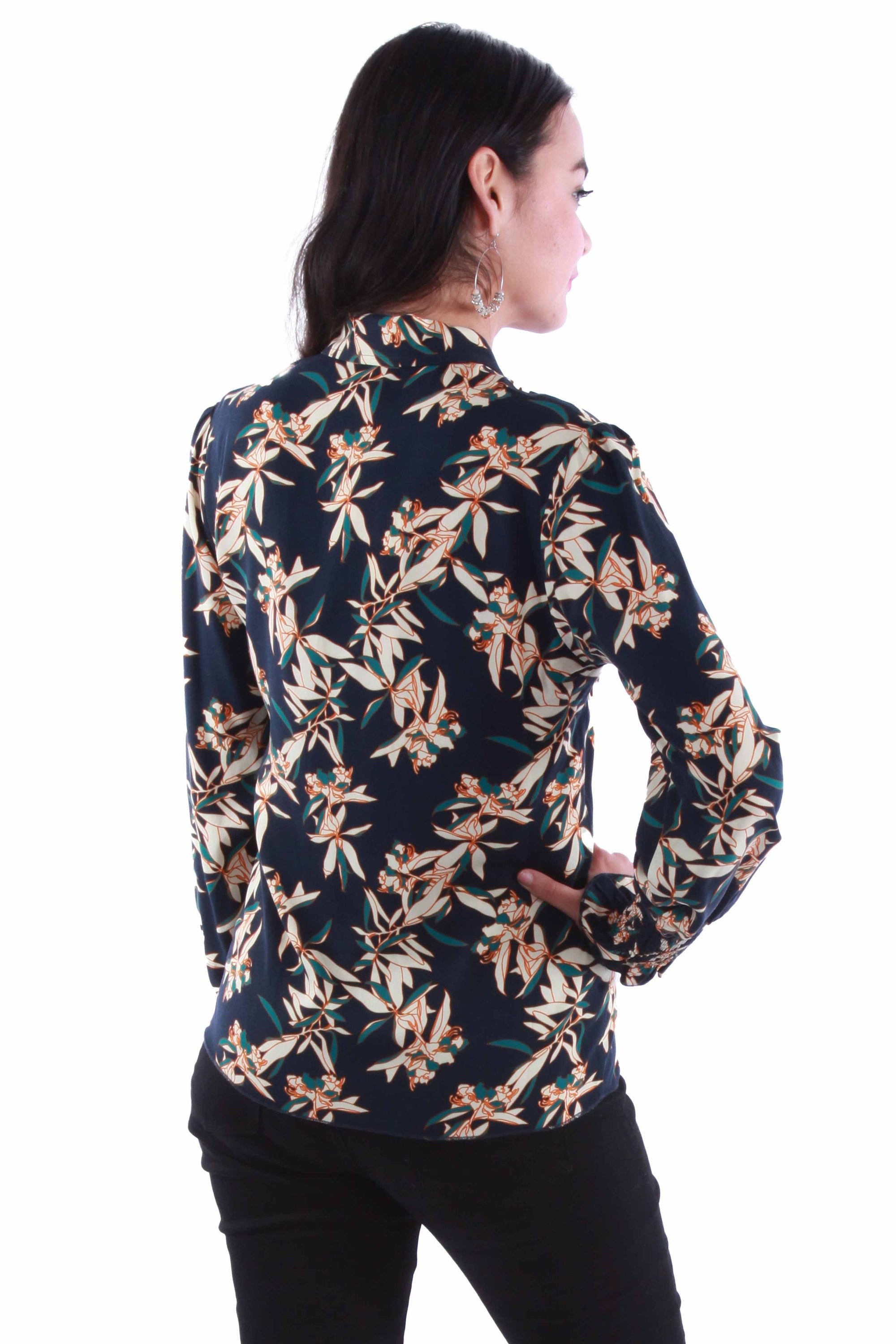 Floral Print Blouse - HC912