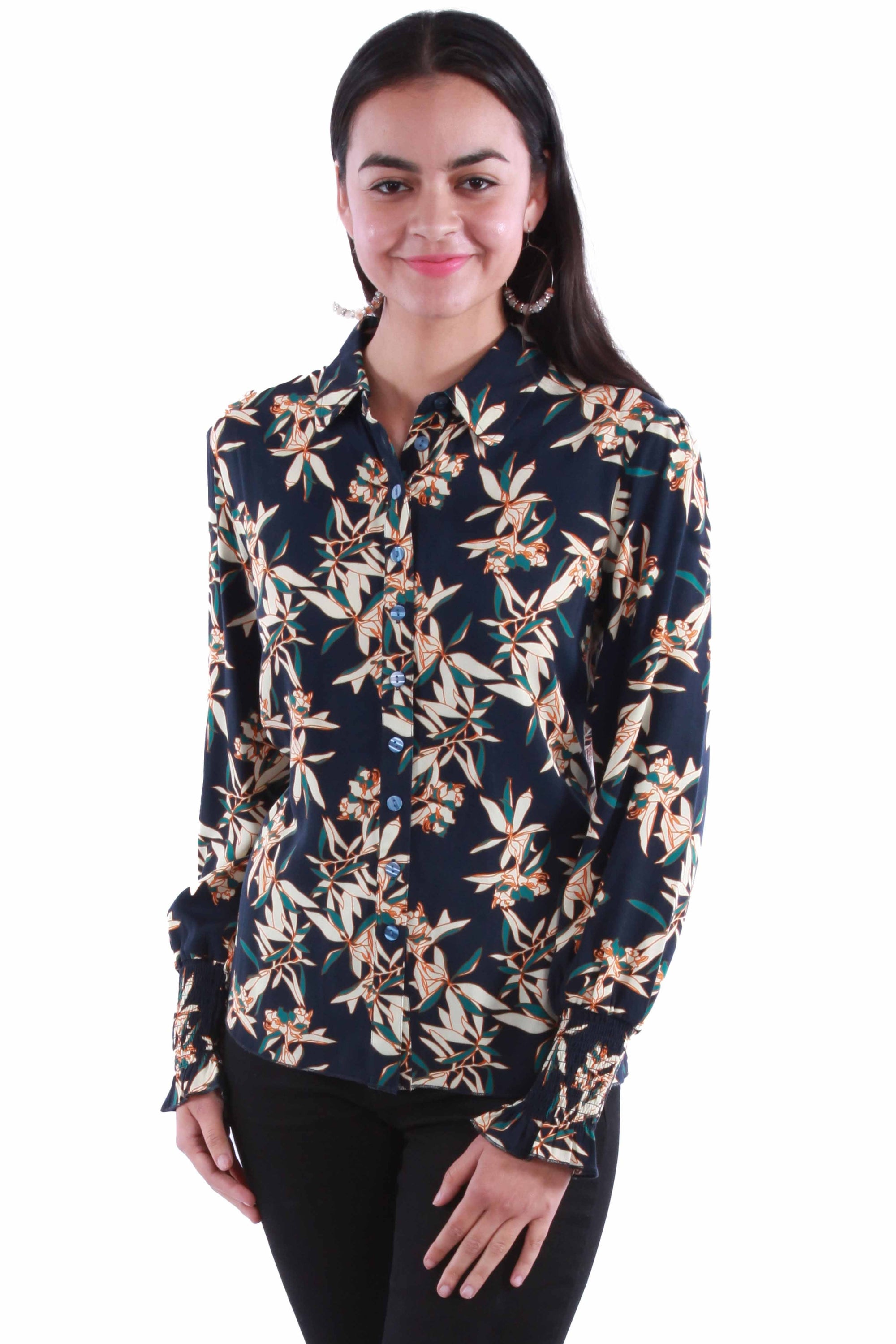 Floral Print Blouse - HC912