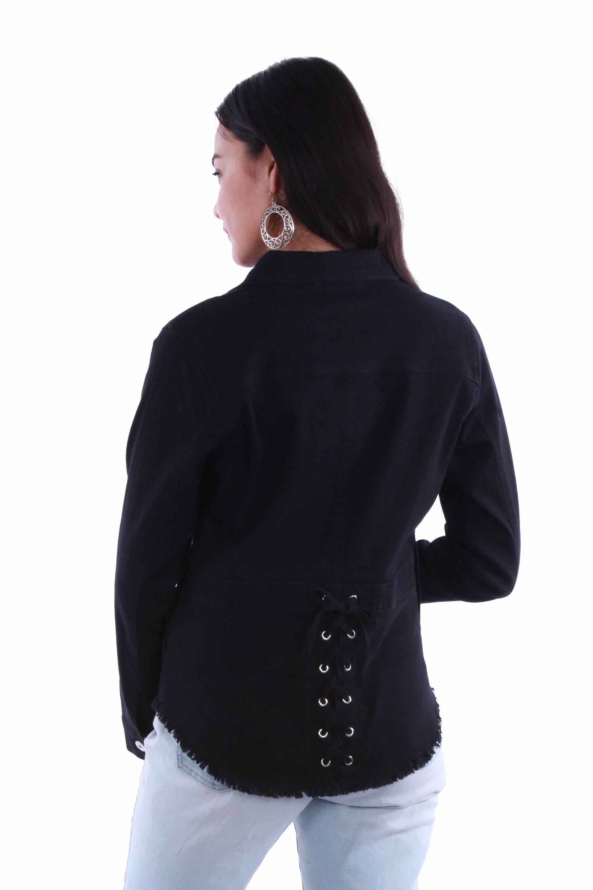 Zip Front Denim Jacket - HC913